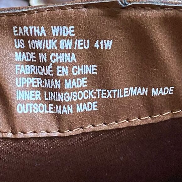 JustFab Eartha Corset Heeled Brown Boots Size 10 - Picture 11 of 11